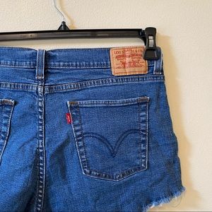 Levi’s 512 high rise cutoff shorts